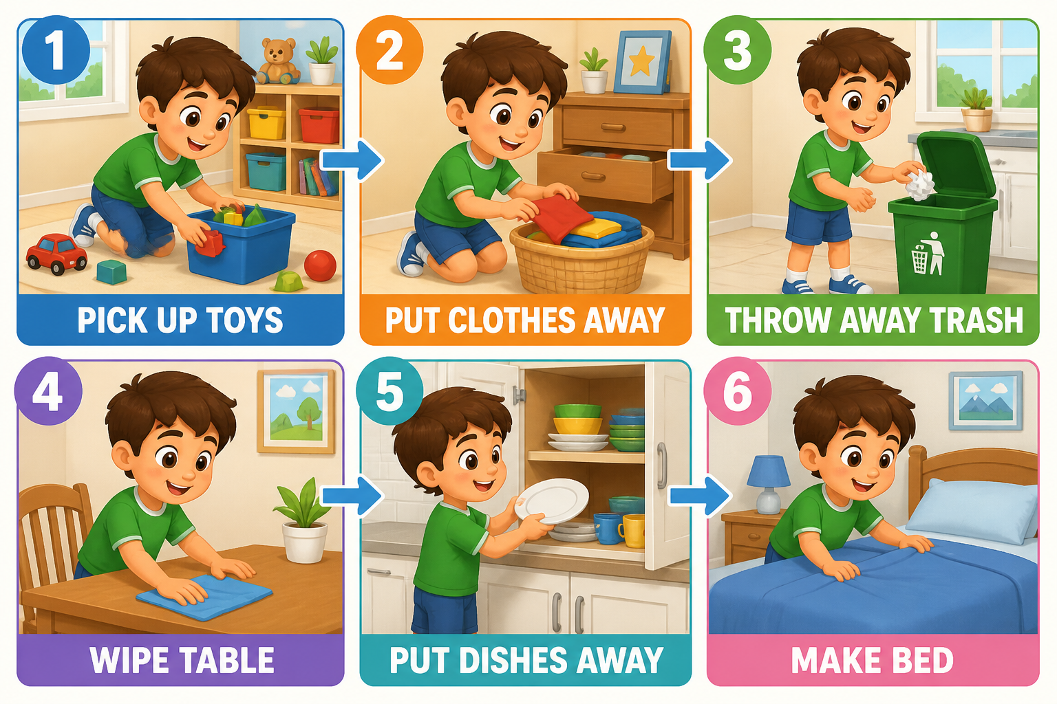Dọn Dẹp Sau Giờ Chơi: 6 Bước Dạy Trẻ Tính Trách Nhiệm và