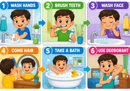Conjunto Visual de Higiene Personal: 6 Pasos para Ayudar a tu Hijo a Desarrollarse