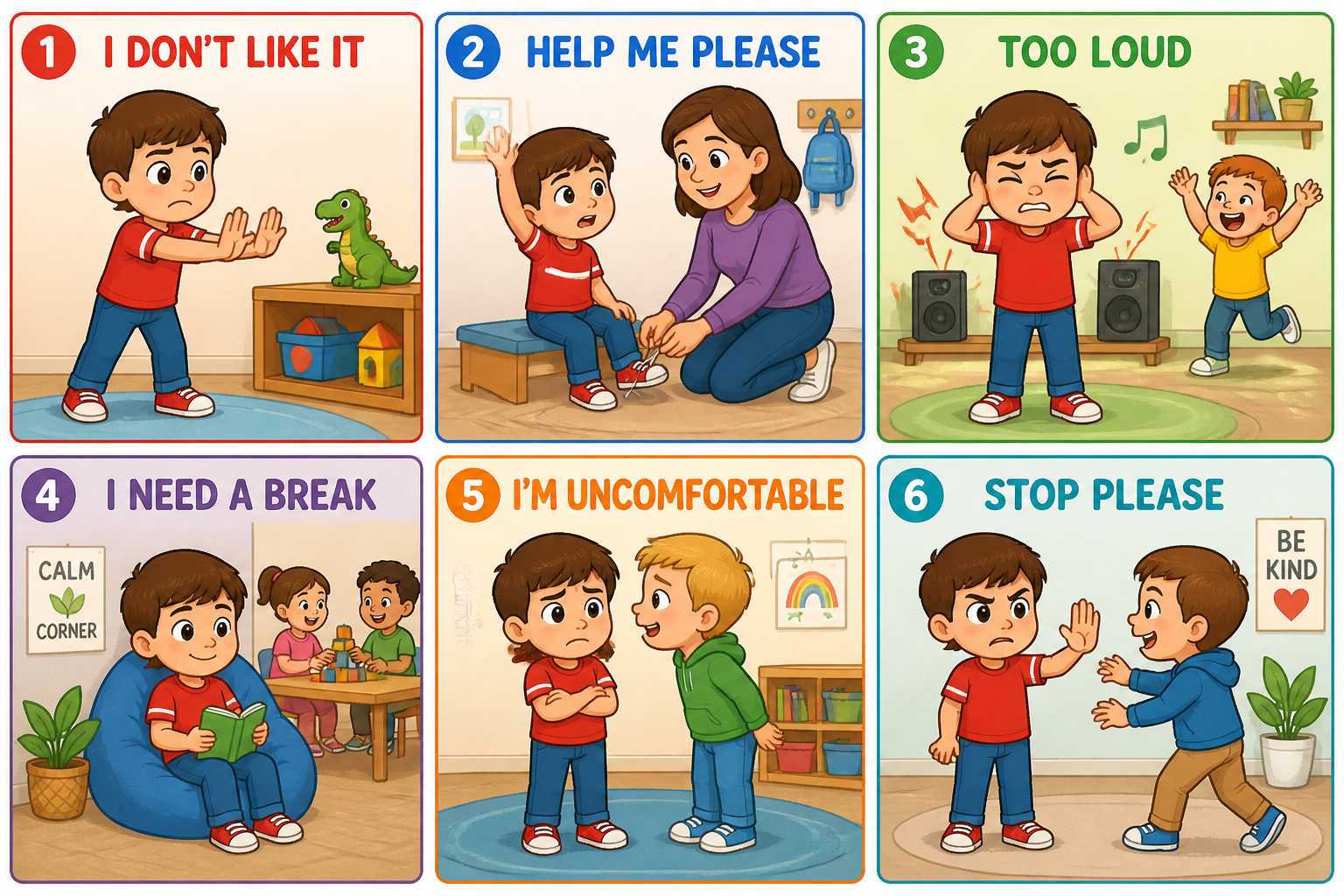 Expressing Discomfort and Asking for Help: 6 Essential Communication Phrases for Young