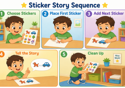 Sticker Story Sequence: A Fun Learning Through Play Activity