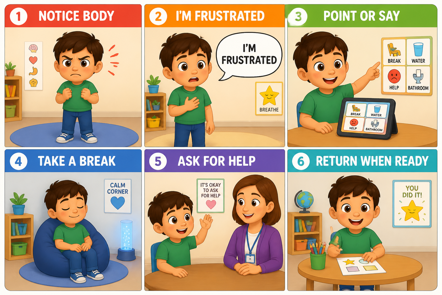 When I'm Frustrated: 6 Steps to Recognize and Manage Frustration in Young